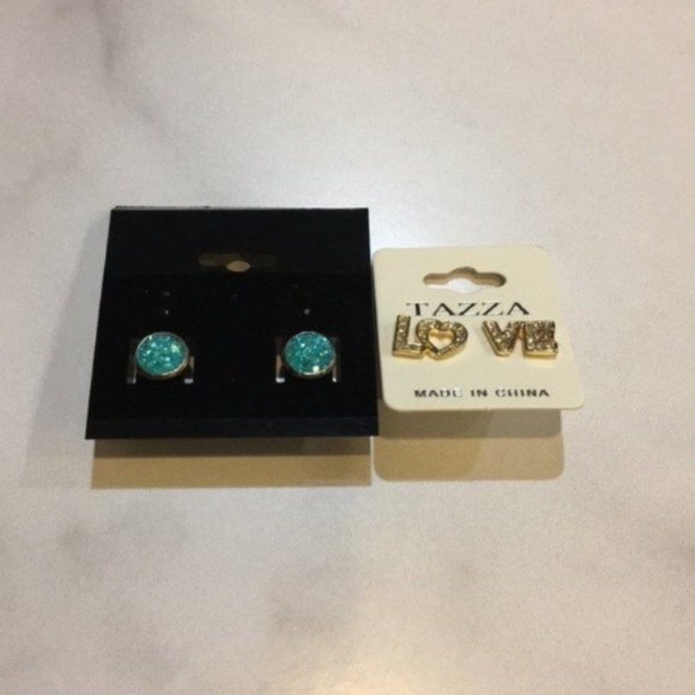 Tazza Womens Jewelry Earring Bundle Studs …